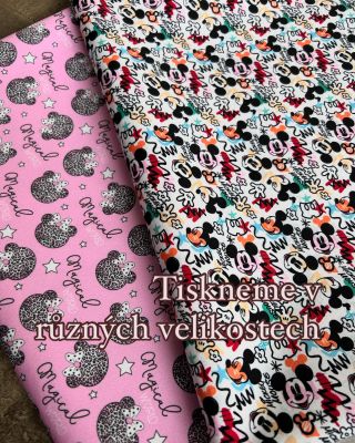 Na požadavek se dá upravit velikost vzoru )). Tento softshell bude používán pro výrobu oblečení pro panenky. Proto vzor...