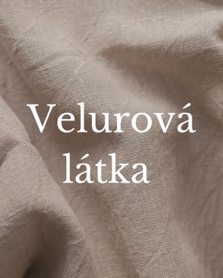 Velur nebo velvet je sametová nádherná a příjemná na dotek látka, která je vhodná na dekorace jako závěsy, polštáře,...